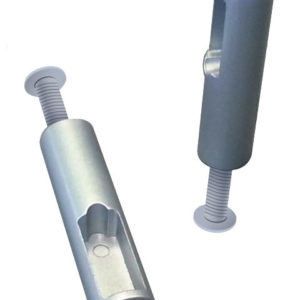 Juego 2 soportes laterales con tornillos para barra colgar minimalista