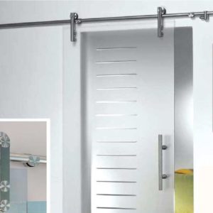 PARA PUERTA DE CRISTAL SOBRE PARED DE OBRA